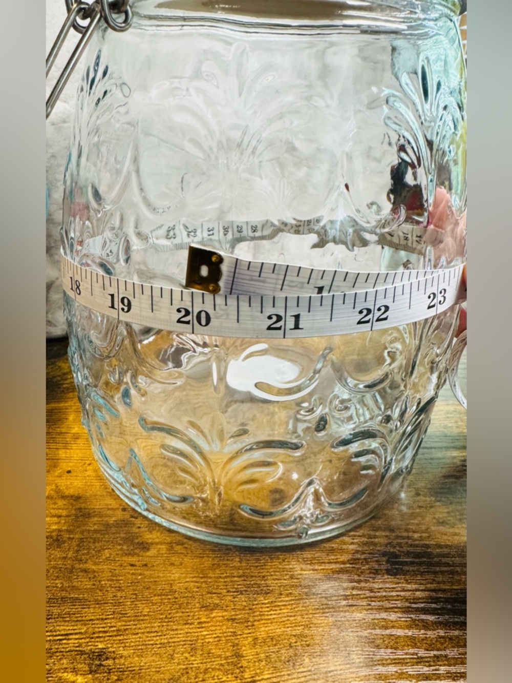 Pioneer Woman Spring Bouquet 106 oz Glass Canister Jar w Ceramic Lid Floral - Picture 8 of 8